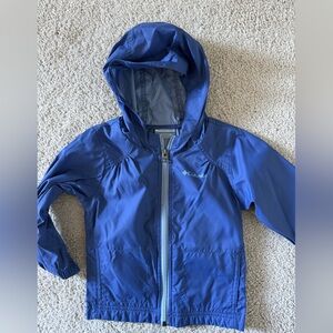 Columbia Kids Hooded Blue Raincoat